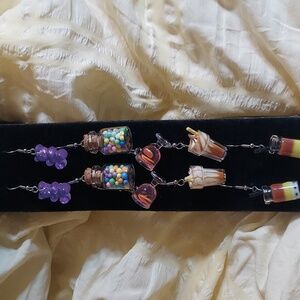 5 pair Realistic boba Milkshake,Candy Earrings plastic, resin New